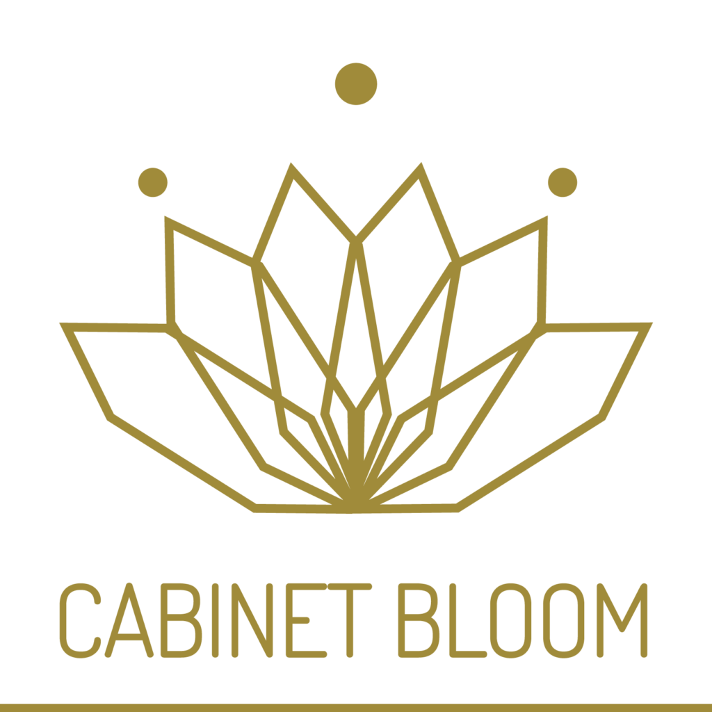 logo cabinet bloom fleur qui éclot